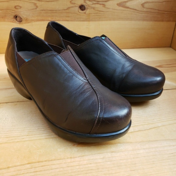 Dansko 39 US 9 Arden Chocolate Leather Comfy Clogs - Picture 4 of 8